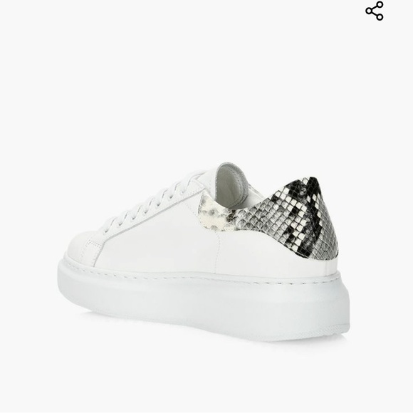 MIMOSA White Platform Sneakers - Picture 2 of 9